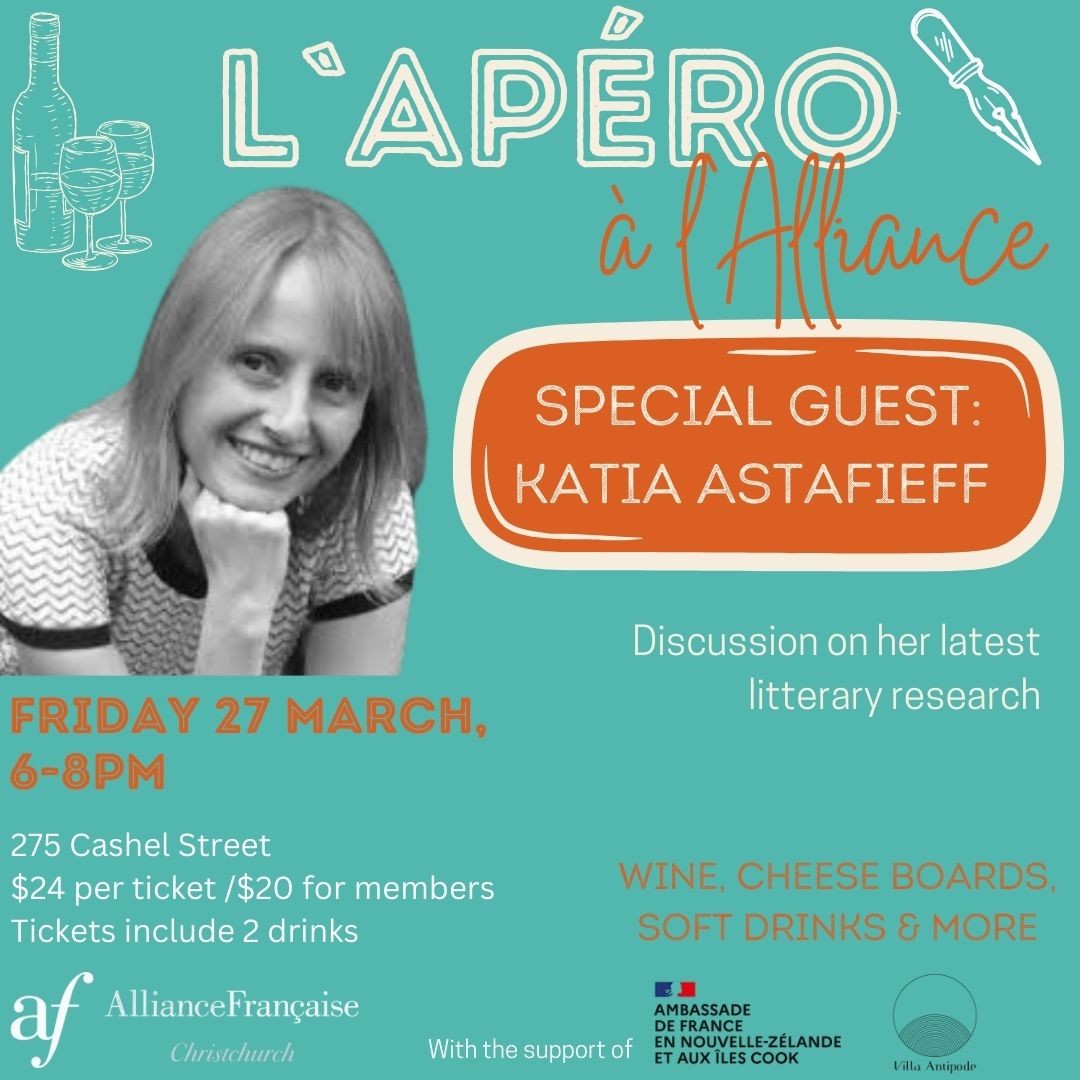 🍷L'Apéro à l'Alliance: Talk with Katia Astafieff🍷