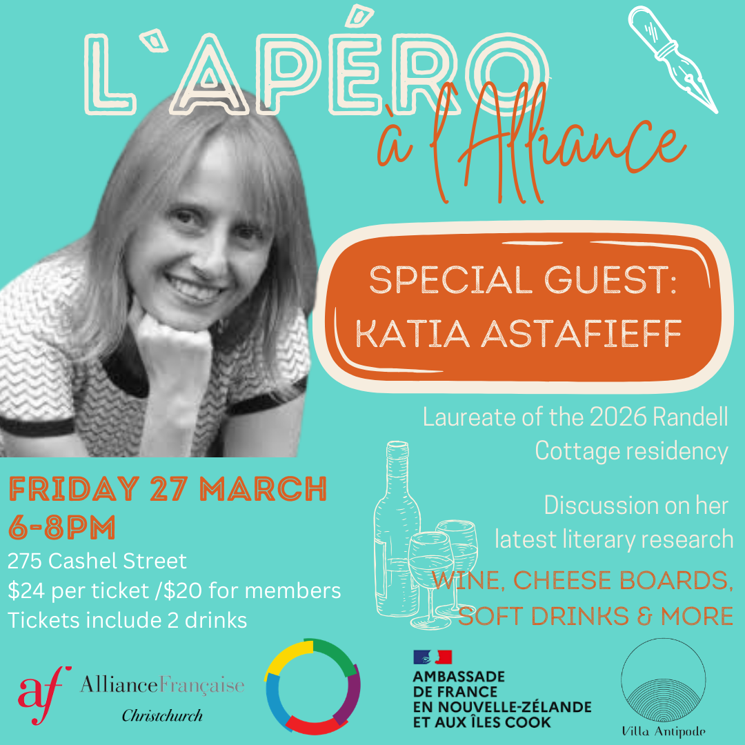 🍷L'Apéro à l'Alliance: Talk with Katia Astafieff🍷 (27 March)